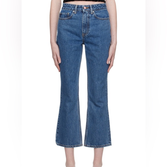 Ganni Blue Flare Women's Jeans - Picture 3 of 10